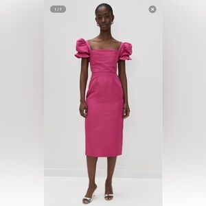 Damaris Bailey Rose Dress Elegant Pink Midi Dress